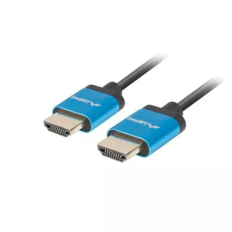 LANBERG Cablu HDMI M/M 2.0 de 1,8 m 4K negru, subțire, subțire LANBERG Cablu HDMI M/M 2.0 de 1,8 m 4K negru, subțire, subțire