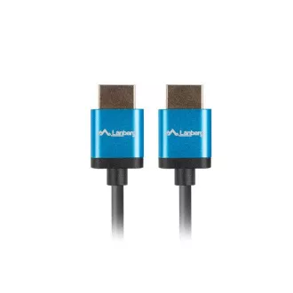 LANBERG Cablu HDMI M/M 2.0 de 1,8 m 4K negru, subțire, subțire LANBERG Cablu HDMI M/M 2.0 de 1,8 m 4K negru, subțire, subțire