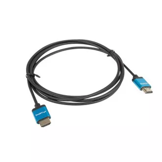 LANBERG Cablu HDMI M/M 2.0 de 1,8 m 4K negru, subțire, subțire LANBERG Cablu HDMI M/M 2.0 de 1,8 m 4K negru, subțire, subțire