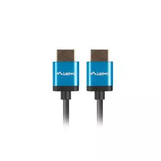 LANBERG Cablu HDMI M/M 2.0 de 1,8 m 4K negru, subțire, subțire LANBERG Cablu HDMI M/M 2.0 de 1,8 m 4K negru, subțire, subțire