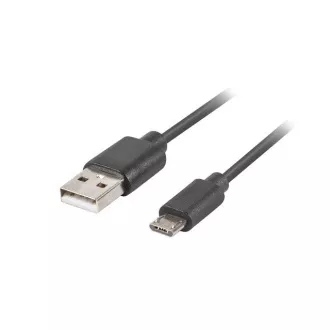 LANBERG Cablu USB Micro (M) la USB-A (M) 2.0 de 3 m, negru, încărcare rapidă 3.0