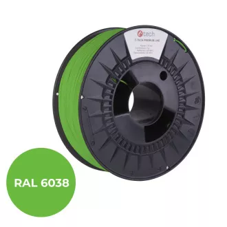 C-TECH PREMIUM LINE Filament de imprimare, ABS, verde luminescent, 1,75mm, 1kg