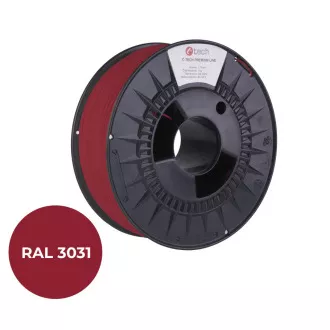 Șnur de imprimare C-TECH PREMIUM LINE ( filament ) , ABS, roșu oriental, RAL3031, 1,75mm, 1kg