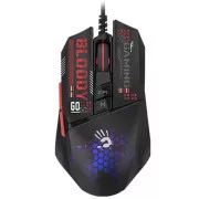 A4tech BLOODY W60 Max Mini, mouse de gaming cu iluminare din spate RGB, 12000 DPI, negru, USB