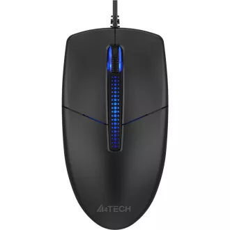 A4tech N-530S, mouse de birou cu iluminare din spate, 1200 DPI, USB, negru