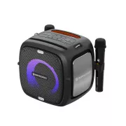 Difuzor C-TECH Impressio Qubis, Difuzor de petrecere, 80W, Bluetooth, SD, USB, AUX, 2x microfon
