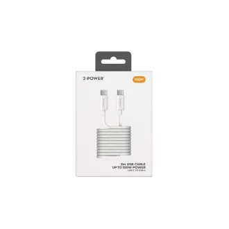 2-Power 100W USB-C la USB-C 5A 2M