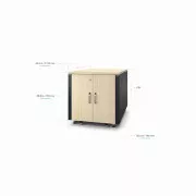 APC NetShelter izolat fonic, 12U, carcasă pentru rack pentru server, arțar