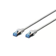 Cablu de corecție Digitus, SF-UTP, CAT 5e, AWG 26/7, cupru, gri 10m
