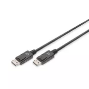Cablu de conectare Digitus DisplayPort 1.2, DP M/M, 2,0 m, cu zăvor, Ultra HD 4K, negru