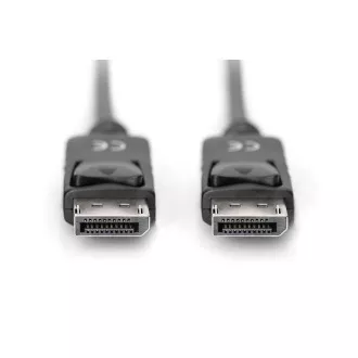 Cablu de conectare Digitus DisplayPort 1.2, DP M/M, 2,0 m, cu zăvor, Ultra HD 4K, negru