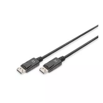 Cablu de conectare Digitus DisplayPort 1.2, DP M/M, 2,0 m, cu zăvor, Ultra HD 4K, negru