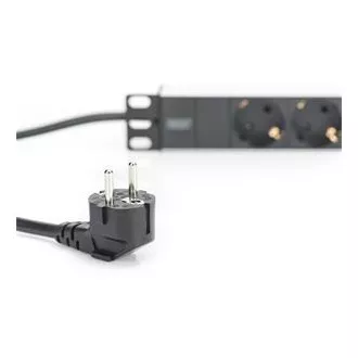 PDU Digitus 1U din aluminiu, 254 mm (10") cu montare în rack 3x prize de siguranță, 16A, 4000W, 250VAC 50/60Hz PDU Digitus 1U din aluminiu, 254 mm (10") cu montare în rack 3x prize de siguranță, 16A, 4000W, 250VAC 50/60Hz