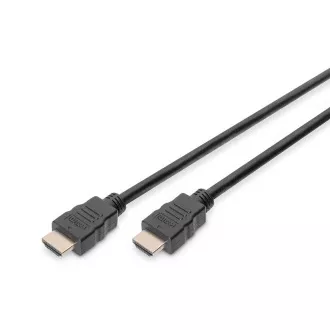 Cablu de conectare HDMI Digitus High Speed, tip AM/M, 3,0 m, Ultra HD 60p, auriu, alb Cablu de conectare HDMI Digitus High Speed, tip AM/M, 3,0 m, Ultra HD 60p, auriu, alb