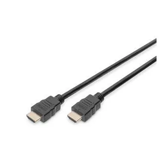Cablu de conectare HDMI Digitus High Speed, tip AM/M, 3,0 m, Ultra HD 60p, auriu, alb Cablu de conectare HDMI Digitus High Speed, tip AM/M, 3,0 m, Ultra HD 60p, auriu, alb