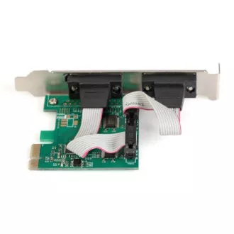 Adaptor Digitus PCI Express x1 cu 2 porturi seriale, + chipset cu profil redus: ASIX99100