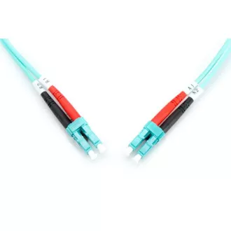 Cordon de corecție cu fibră optică DIGITUS, LC la LC, multimod, OM3, 50/125 µ, lungime duplex 1m Cordon de corecție cu fibră optică DIGITUS, LC la LC, multimod, OM3, 50/125 µ, lungime duplex 1m