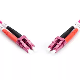 Cordon de corecție cu fibră optică DIGITUS, LC la LC, multimod OM4 - 50/125 µ, lungime duplex 2m