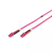 Cordon de corecție cu fibră optică DIGITUS, LC la LC, multimod OM4 - 50/125 µ, lungime duplex 7m