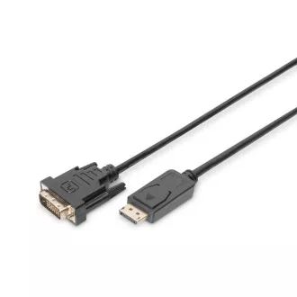 Cablu de conectare Digitus DisplayPort, DP/M-DVI (24+1)/M 2,0 m