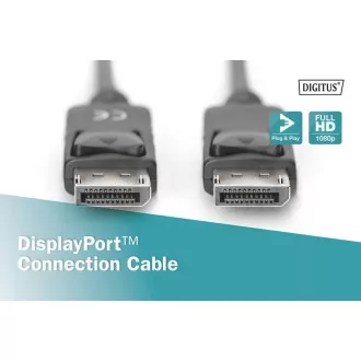 Digitus DisplayPort 1.1a. cablu de conectare 1 m, CU, AWG28, 2x ecranat