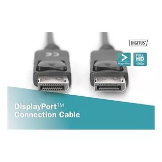 Digitus DisplayPort 1.1a. cablu de conectare 1 m, CU, AWG28, 2x ecranat
