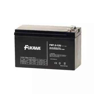 Baterie FUKAWA FW 7,2-12 F2U (12V; 7,2Ah; faston F2-6,3mm; durata de viață 5 ani)