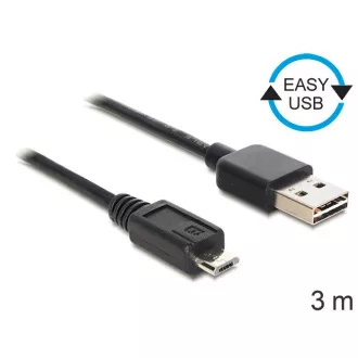 Cablu Delock EASY-USB 2.0-A mascul > USB 2.0 micro-B mascul 3 m