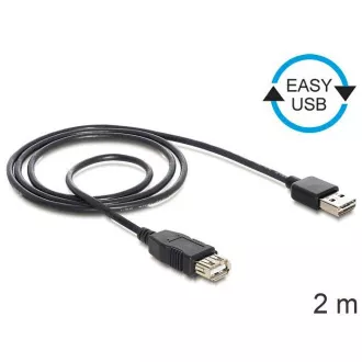 Cablu Delock EASY-USB 2.0-A mascul > USB 2.0-A mamă, prelungire 2 m