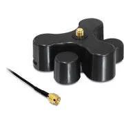 Delock Bază antenă cu conector RP-SMA > mufă RP-SMA cu bază, 1m, neagră