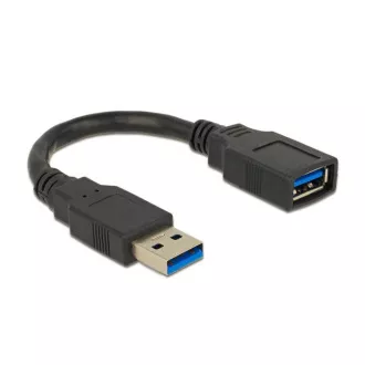 Delock Cablu de extensie USB 3.0 mascul/femelă A/A cu lungimea de 15 cm