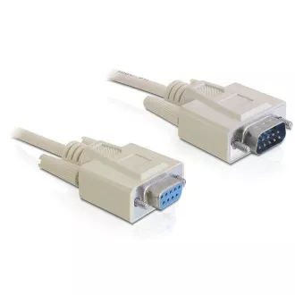 Cablu Delock RS-232 serial Sub-D9 tată/femă 2 m Cablu Delock RS-232 serial Sub-D9 tată/femă 2 m