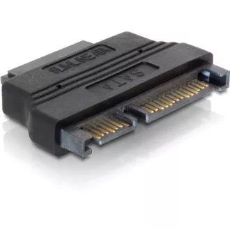 Adaptor DeLock SATA 22pin mascul -> Slim SATA 7+6pin mamă Adaptor DeLock SATA 22pin mascul -> Slim SATA 7+6pin mamă