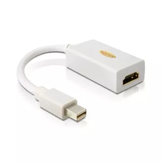 Adaptor Delock DisplayPort mini (mascul) la HDMI A (femă), alb