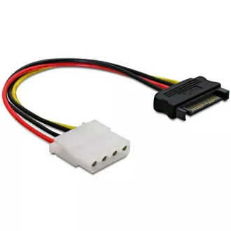 Adaptor de alimentare Delock SATA 15 pini mascul la Molex femela 4 pini, 12 cm Adaptor de alimentare Delock SATA 15 pini mascul la Molex femela 4 pini, 12 cm