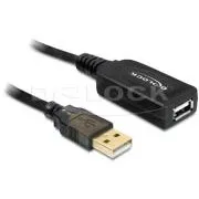 Delock Cablu USB 2.0, prelungire A-A masculin/feminin 20m, activ