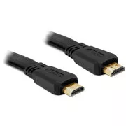 Delock Cablu HDMI 1.4 masculin/masculin A/A, plat, lungime 2 metri