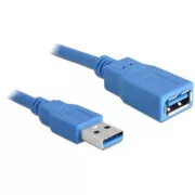 Delock Cablu de extensie A/A USB 3.0 mascul/femelă A/A cu lungimea de 2 m