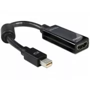 Adaptor Delock DisplayPort mini (de sex masculin) la HDMI A (de sex feminin), negru
