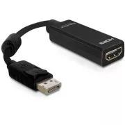 Delock Displayport cu 20 de pini mascul > HDMI cu 19 pini mamă, lungime 12,5 cm