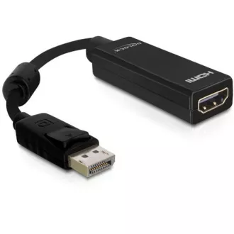 Delock Displayport cu 20 de pini mascul > HDMI cu 19 pini mamă, lungime 12,5 cm Delock Displayport cu 20 de pini mascul > HDMI cu 19 pini mamă, lungime 12,5 cm