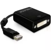 Adaptor Delock DisplayPort (mascul) la DVI 24 5 (femelă), negru