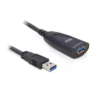Delock Cablu prelungitor USB 3.0 A/A, mascul/femelă, lungime 5 m cu amplificare activă