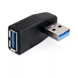 DeLock USB 3.0 de sex masculin la adaptor USB 3.0 de sex feminin la un unghi de 90° pe orizontală