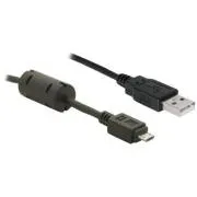 Cablu Delock USB 2.0 A mascul > micro-USB B mascul, ferită, 2 m
