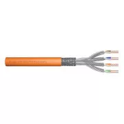 Cablu de instalare Digitus CAT 7 S-FTP, 1200 MHz Dca (EN 50575), AWG 23/1, bobină 100 m, simplex, culoare portocalie