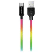 Colorway Cablu de date Usb /Type-C/ 1m/ 2.4A/ Multicolor