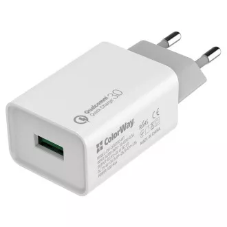 COLORWAY 1x USB/încărcător de rețea/ 18W/ 100V-240V COLORWAY 1x USB/încărcător de rețea/ 18W/ 100V-240V