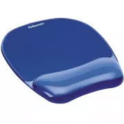 Fellowes mouse și încheietura mâinii CRYSTAL gel albastru