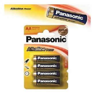 Baterii alcaline Panasonic LR6 (alcaline; AA; 1.5V; BL4) 4 buc - Blister